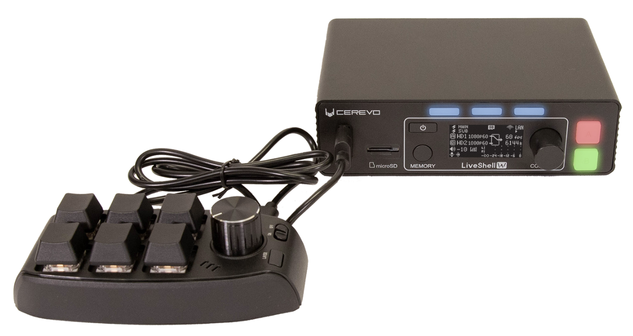 映像配信者必見！Cerevo社の新製品「Liveshell W」用のコントロール
