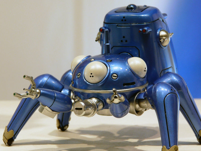 攻殻機動隊SACのタチコマとかいろいろ in ウェーブブース - GIGAZINE