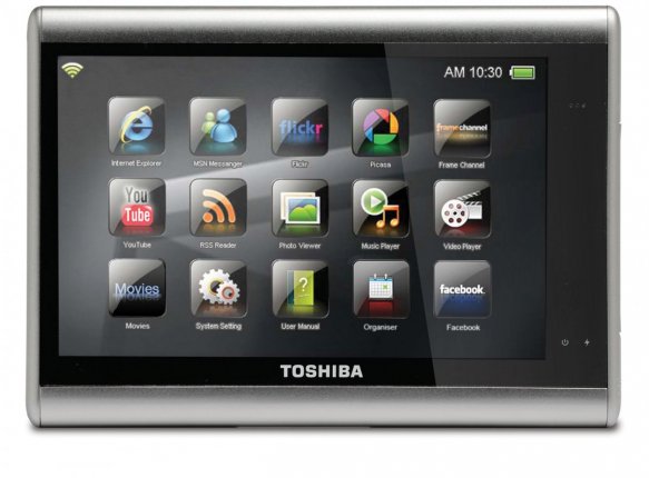 タブレット型モバイル端末「JournE touch」を東芝が発表、ハイビジョン