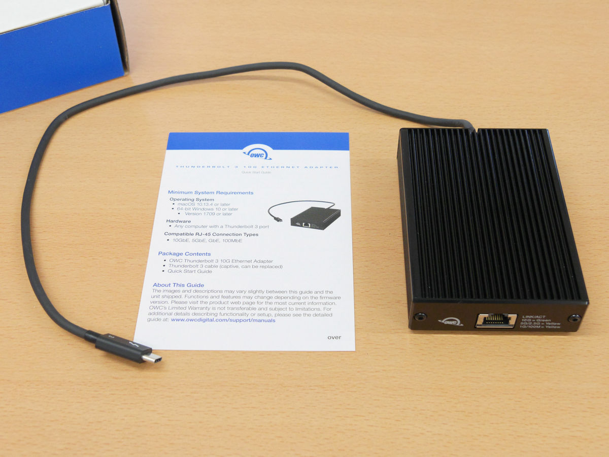 USBでノートPCに爆速10Gbpsをつなげる「OWC Thunderbolt 3 10G