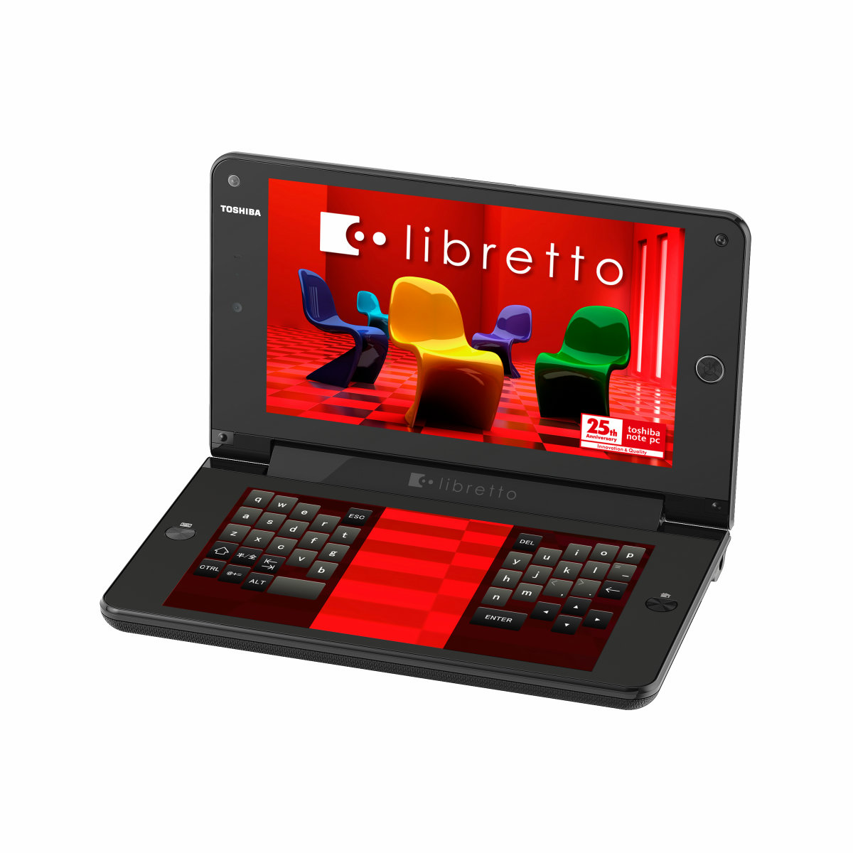 東芝が2画面タッチパネルを採用した軽量ノート「Libretto W100」を発表