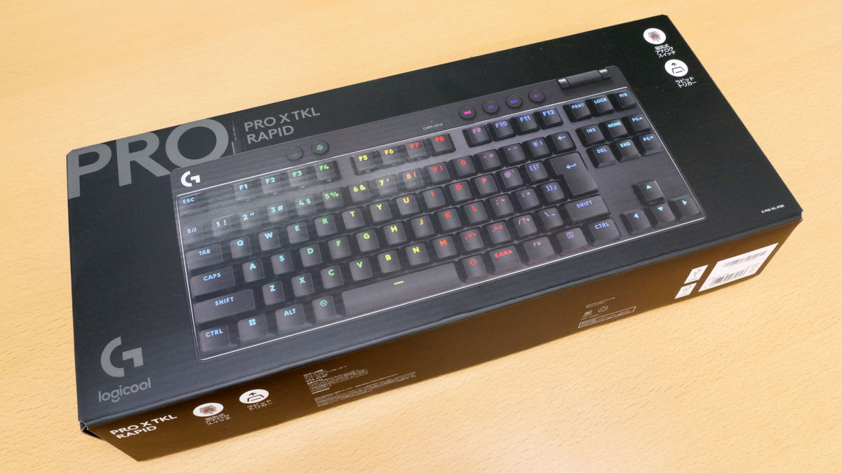 I tried out Logitech's gaming keyboard 'PRO X TKL RAPID' and thin