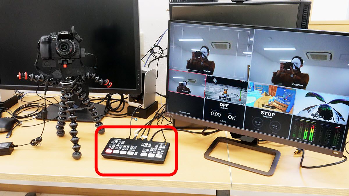 小型・軽量でピクチャーインピクチャー機能やストリーム配信機能を搭載