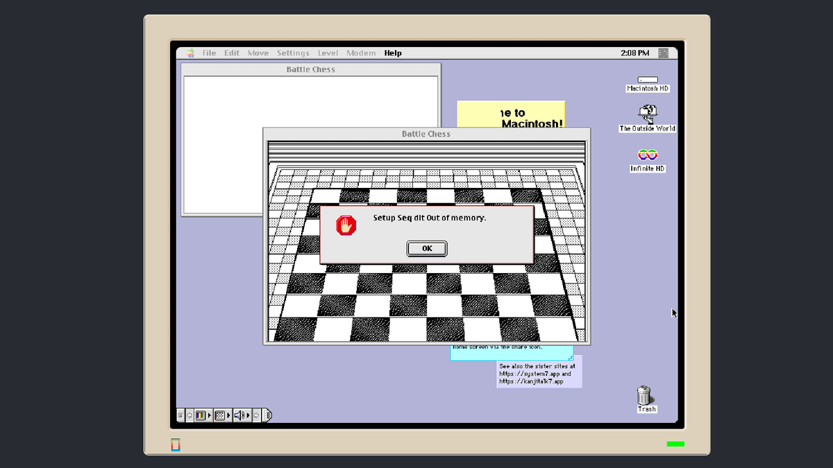 1990年代のMacをブラウザ上で完全再現すべく作られたエミュレーター