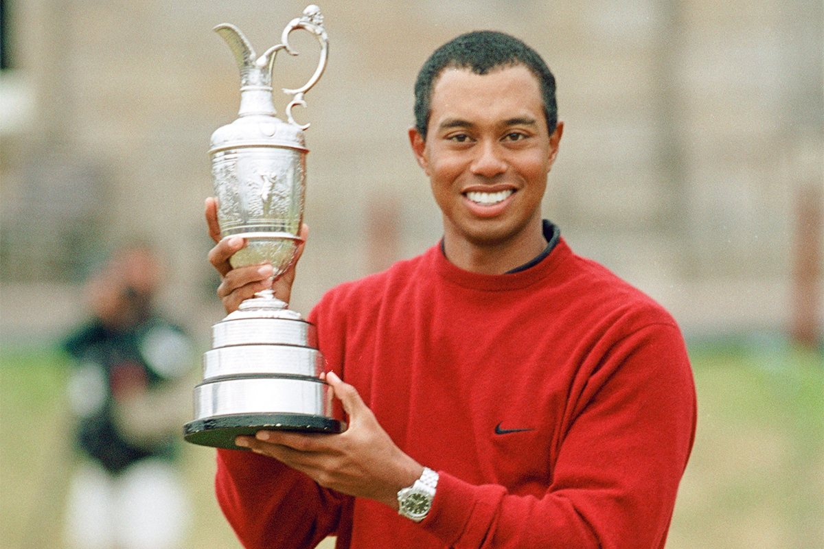 ウッズとセントアンドリュース キャリアグランドスラムを達成した2000