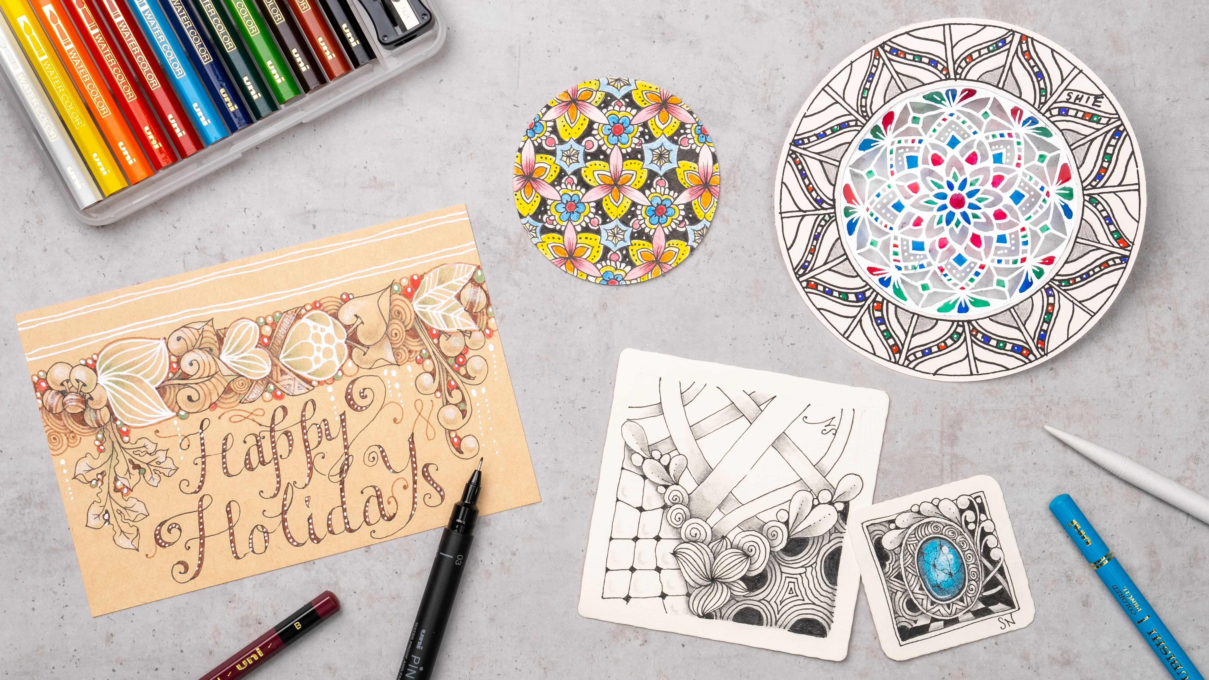 没頭とリラックスの世界 ゼンタングルⓇセット | Lakit