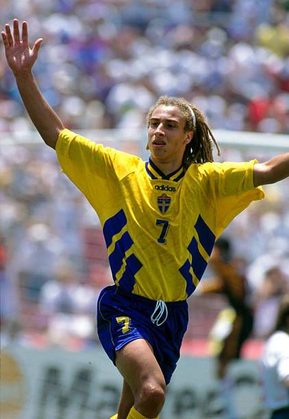16 July 1994 - FIFA World Cup - Sweden v Bulgaria - Henrik Larsson