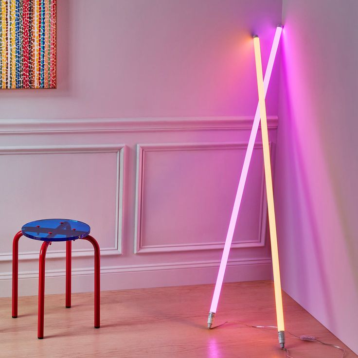 HAY Neon LED Tube Light - Ice Blue