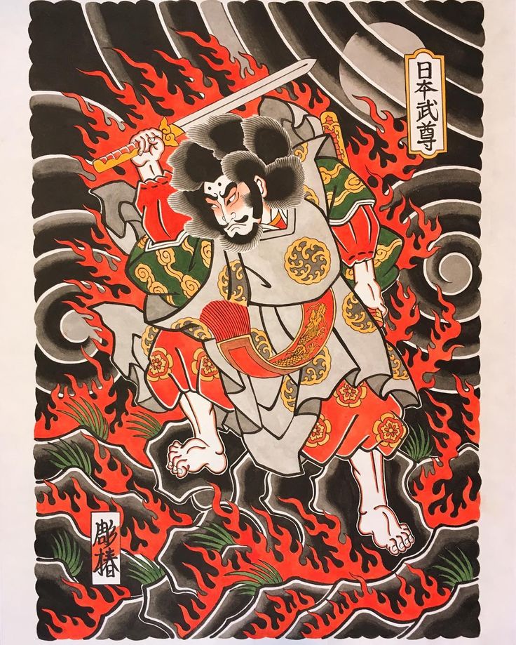 日本武尊 草薙の剣伝説 #日本武尊 #越前和紙 #彫椿