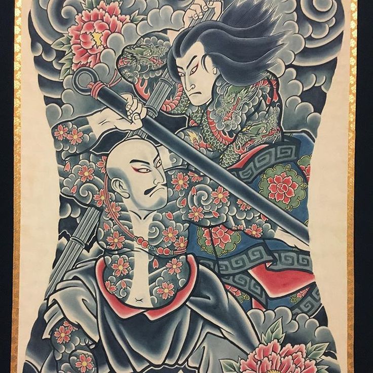 江戸凧九紋龍史進花和尚魯智深絵紙