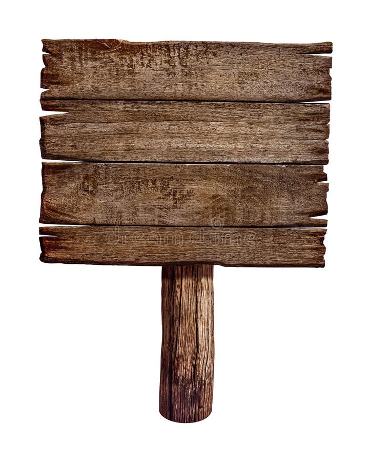 Old Wooden Sign Board or Post Stock Photo - Image of plank, banner