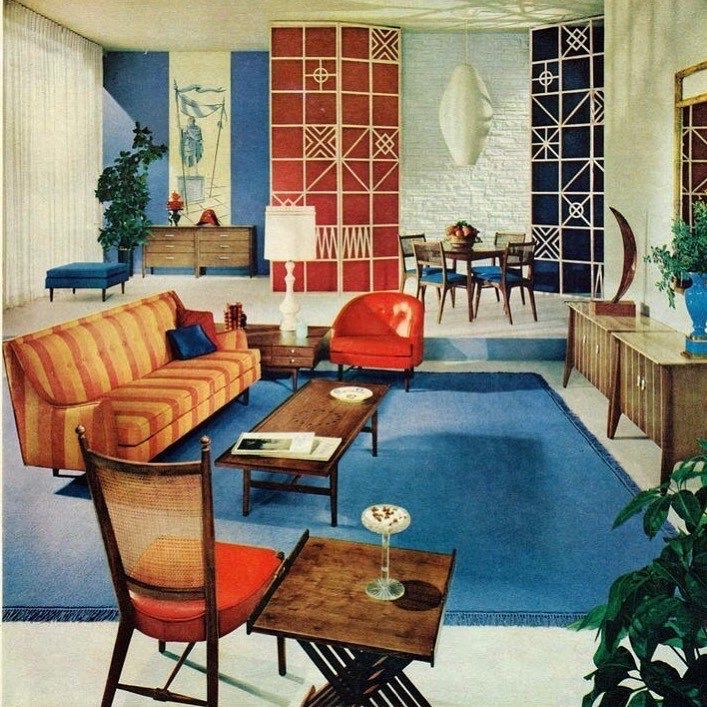 Pin by Mid Century Modern on Mid Century Rooms & Furniture | 1950s