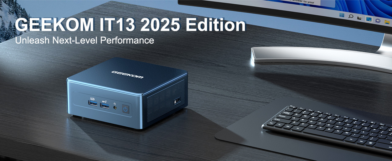 Mini PC GEEKOM IT13 2025 Edition, Intel Core i9-13900HK, RAM 32GB