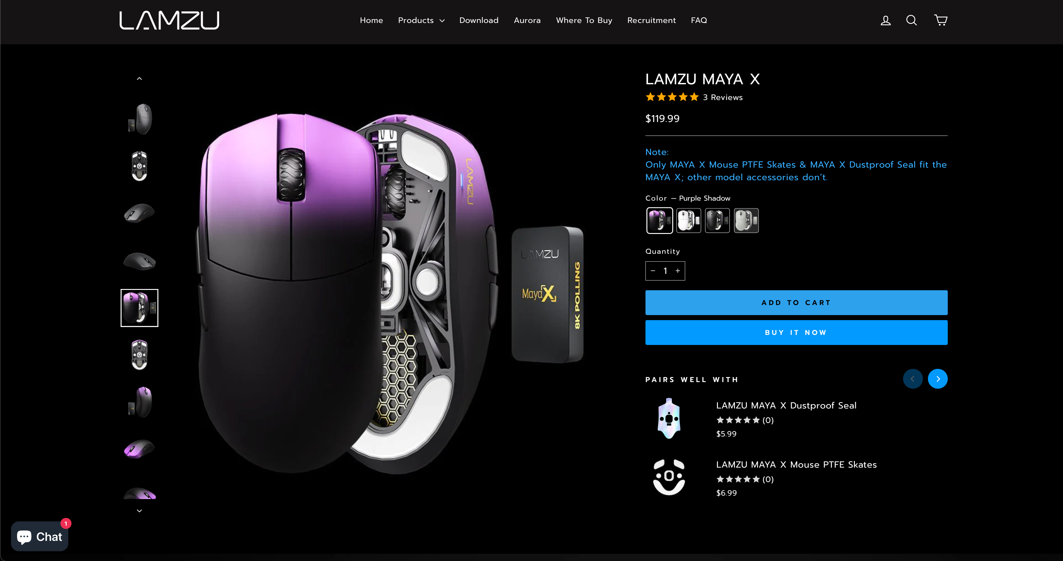 New colour: Lamzu Maya X Purple Shadow - what a stunner : r