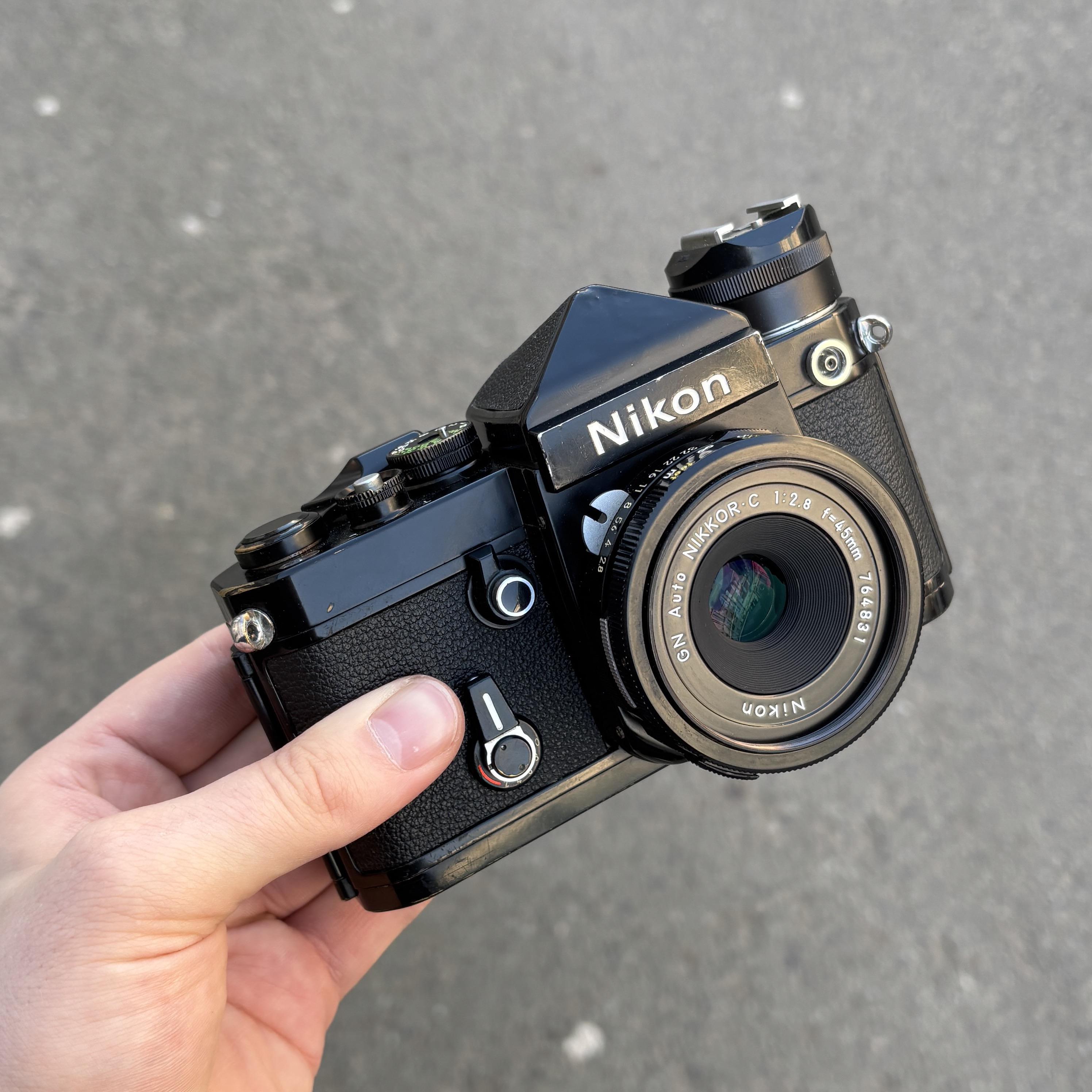 A nice user grade Nikon F2 with DE-1 eyelevel finder kit I was