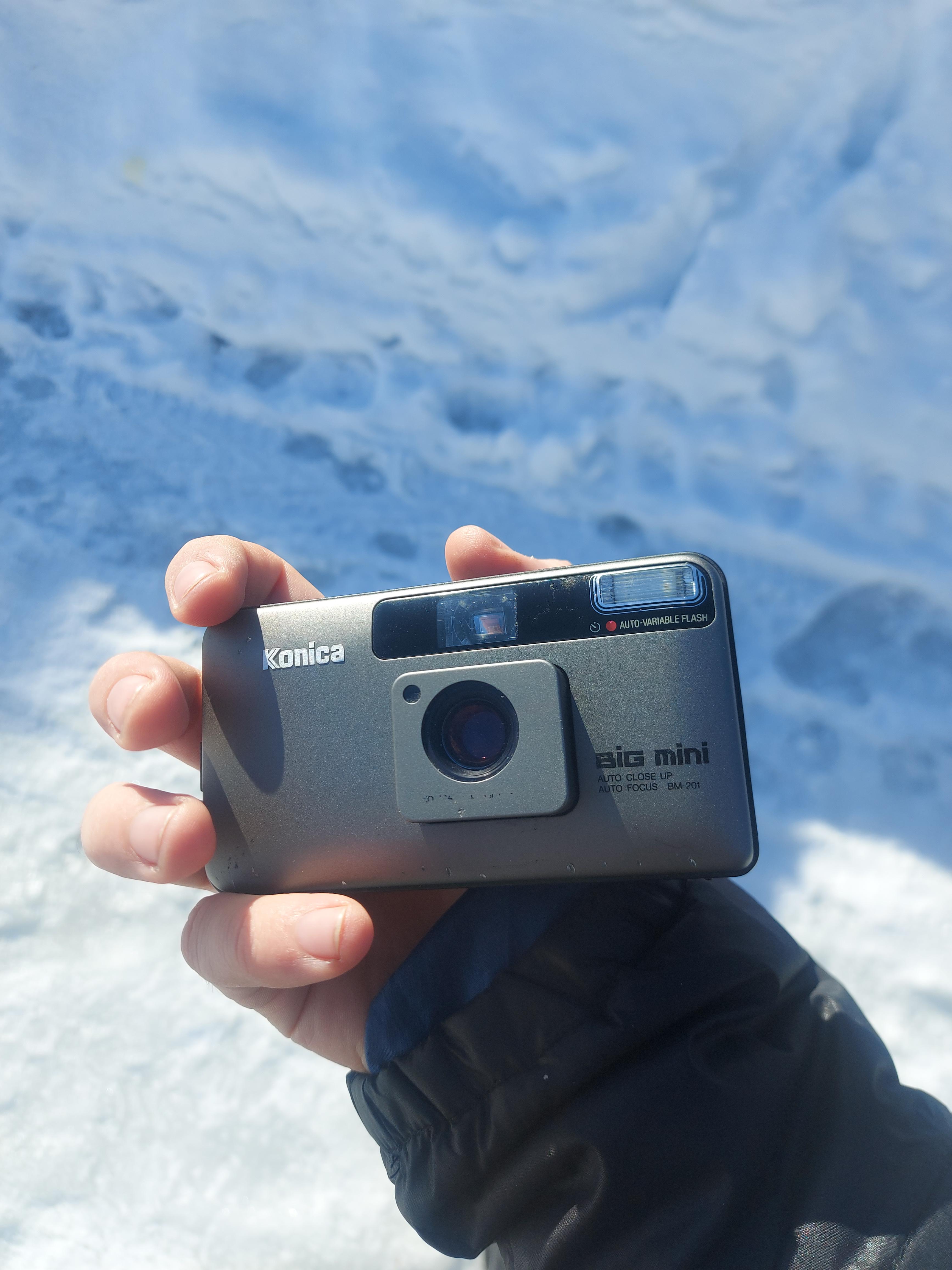 オークションでコニカのビッグミニを50ユーロで手に入れたんだ。もっと