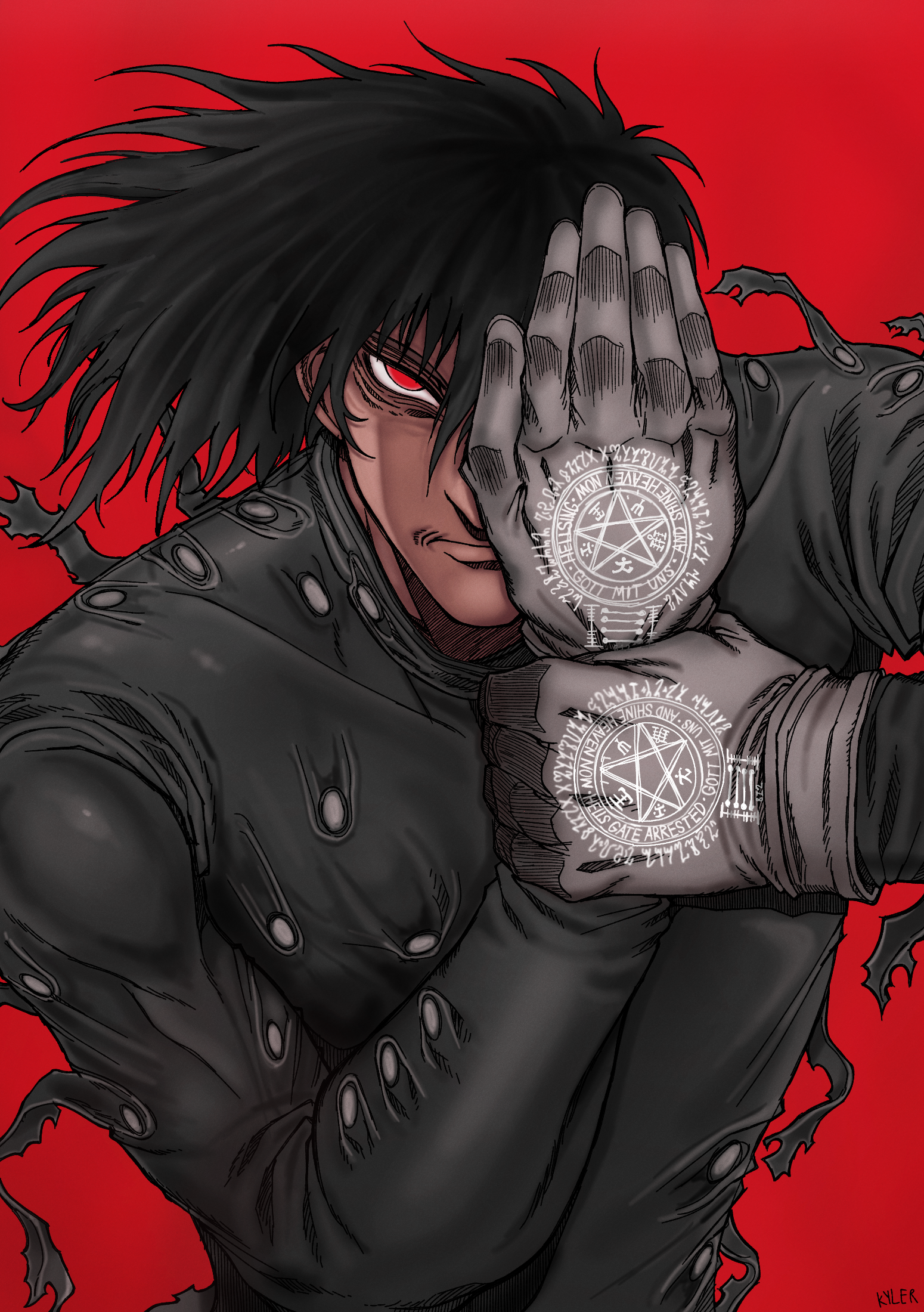 平野耕太風に挑戦 : r/Hellsing