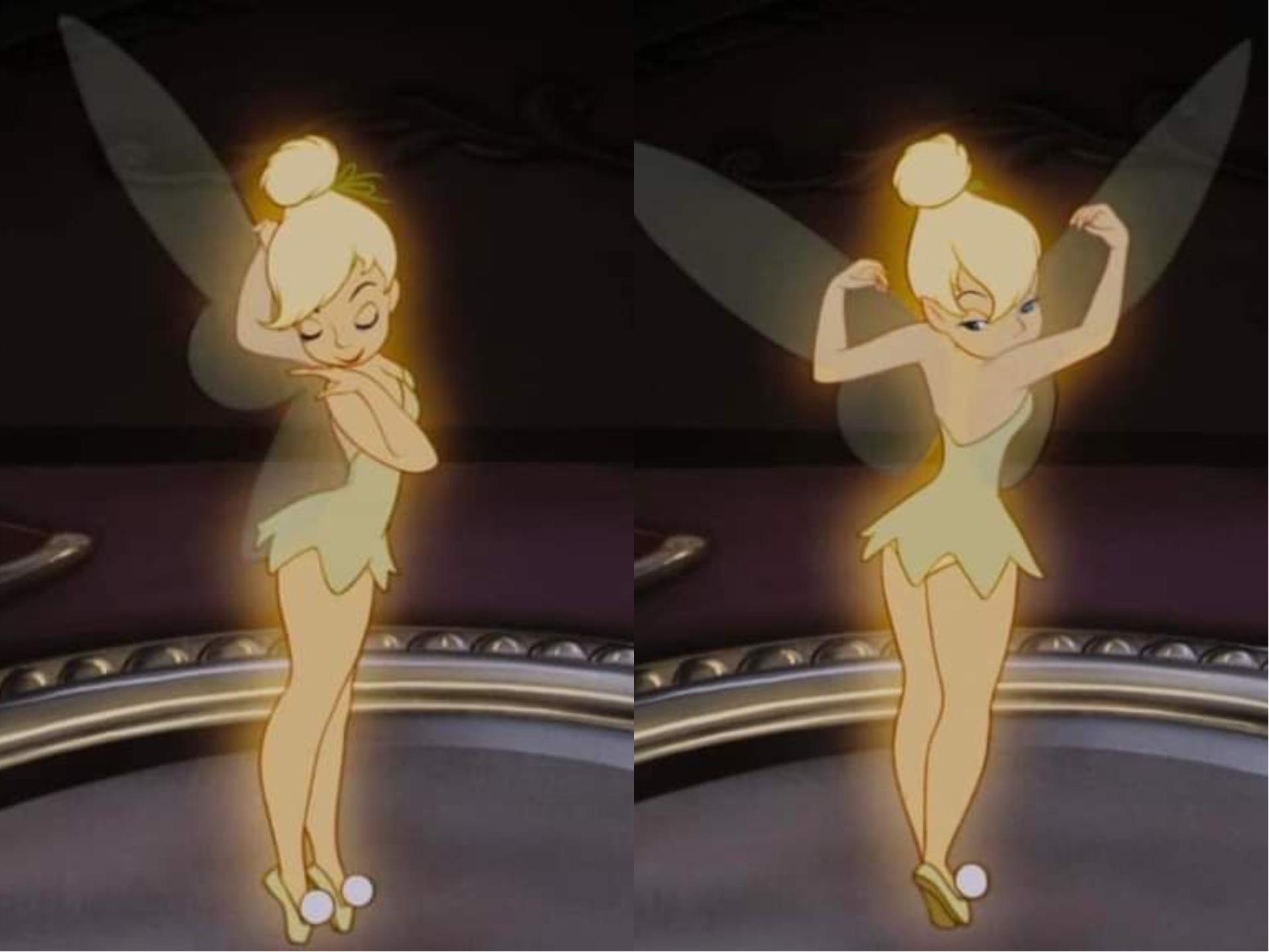 ウォルト・ディズニーの『ピーター・パン』のティンカー・ベル。1953年