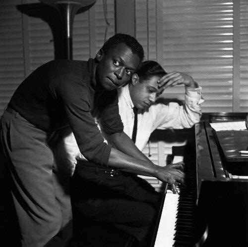 Miles Davis and Horace Silver March 6, 1954 : r/Jazz