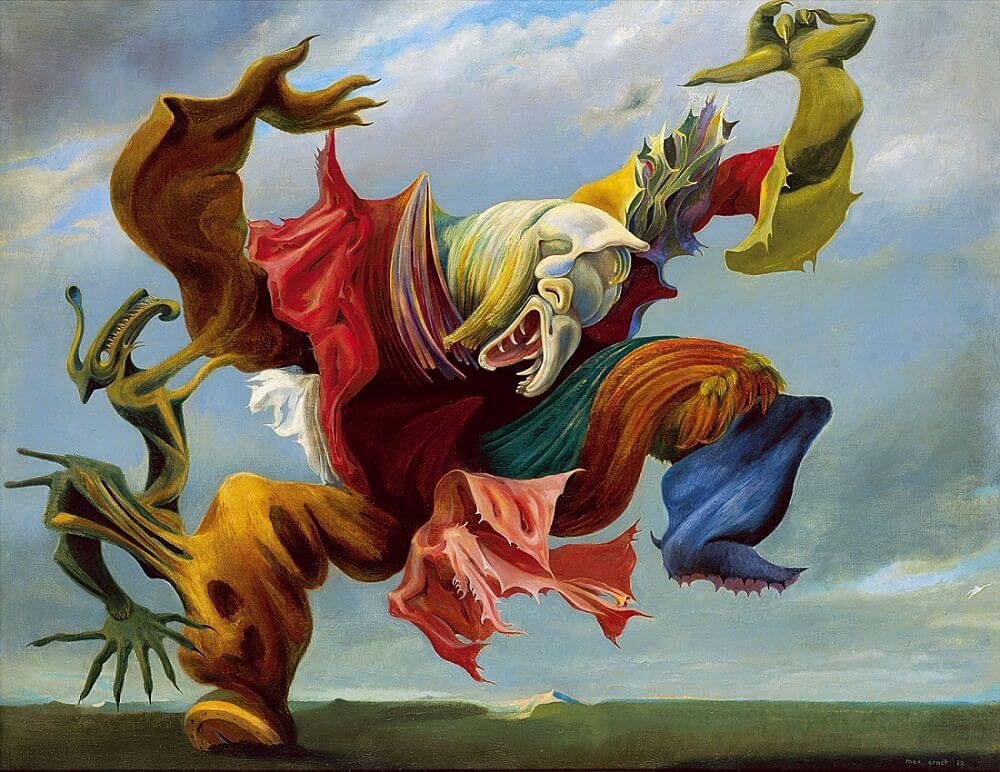 シュルレアリスムの勝利、マックス・エルンスト、1973年、キャンバスに