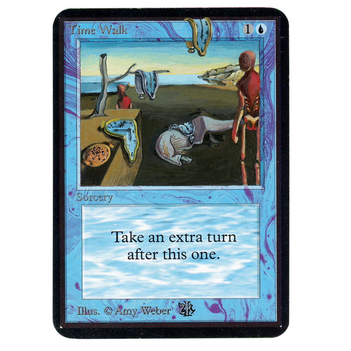タイムウォーク、ダリ風手描き : r/magicTCG
