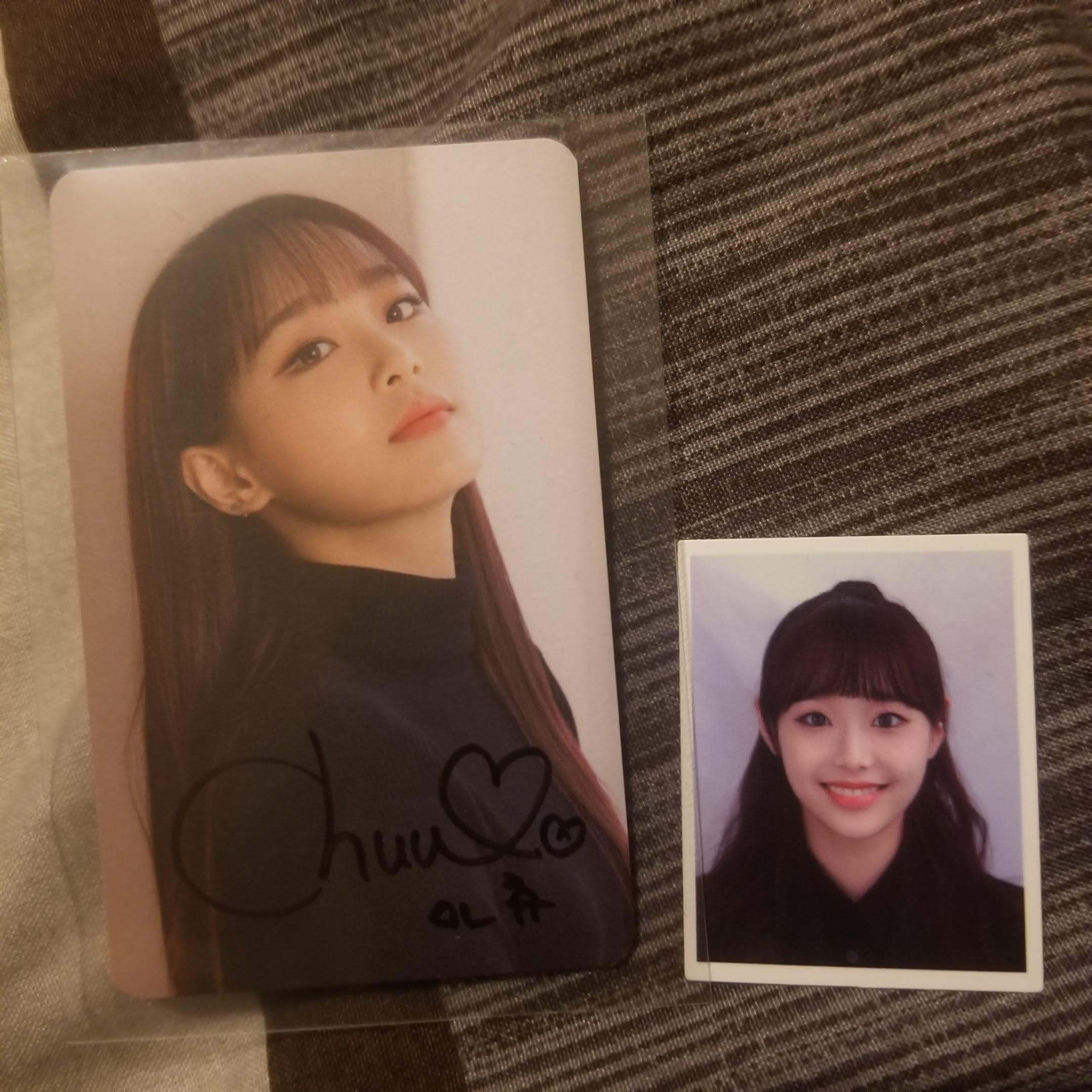 My signed photocard of Chuu came! : r/LOONA