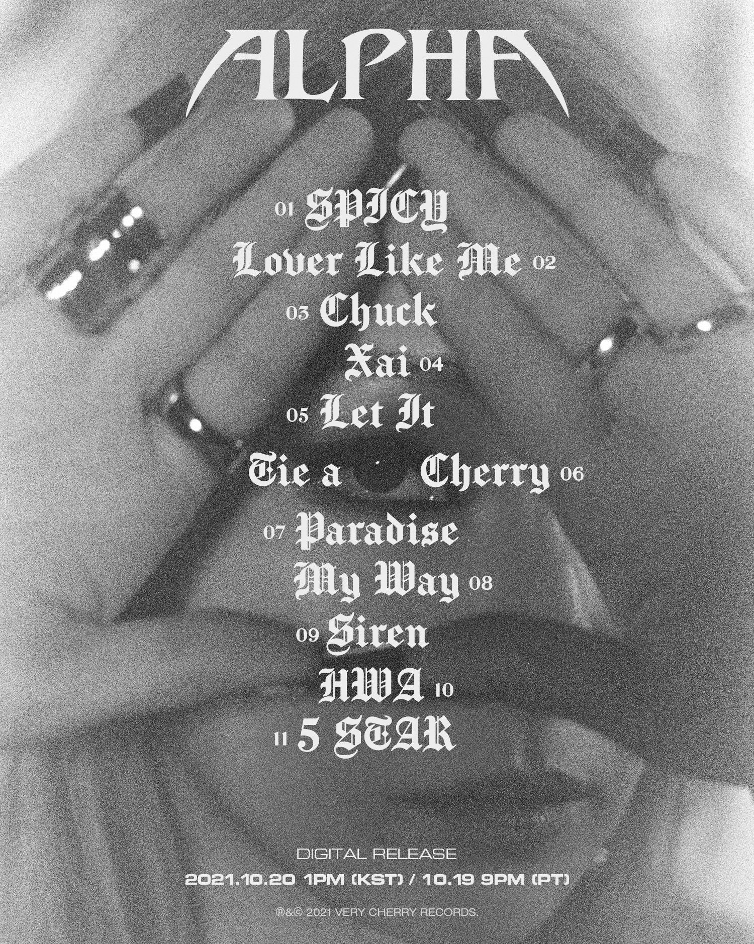 CL - 1st Full Album 'ALPHA' (Track List Posters) : r/kpop