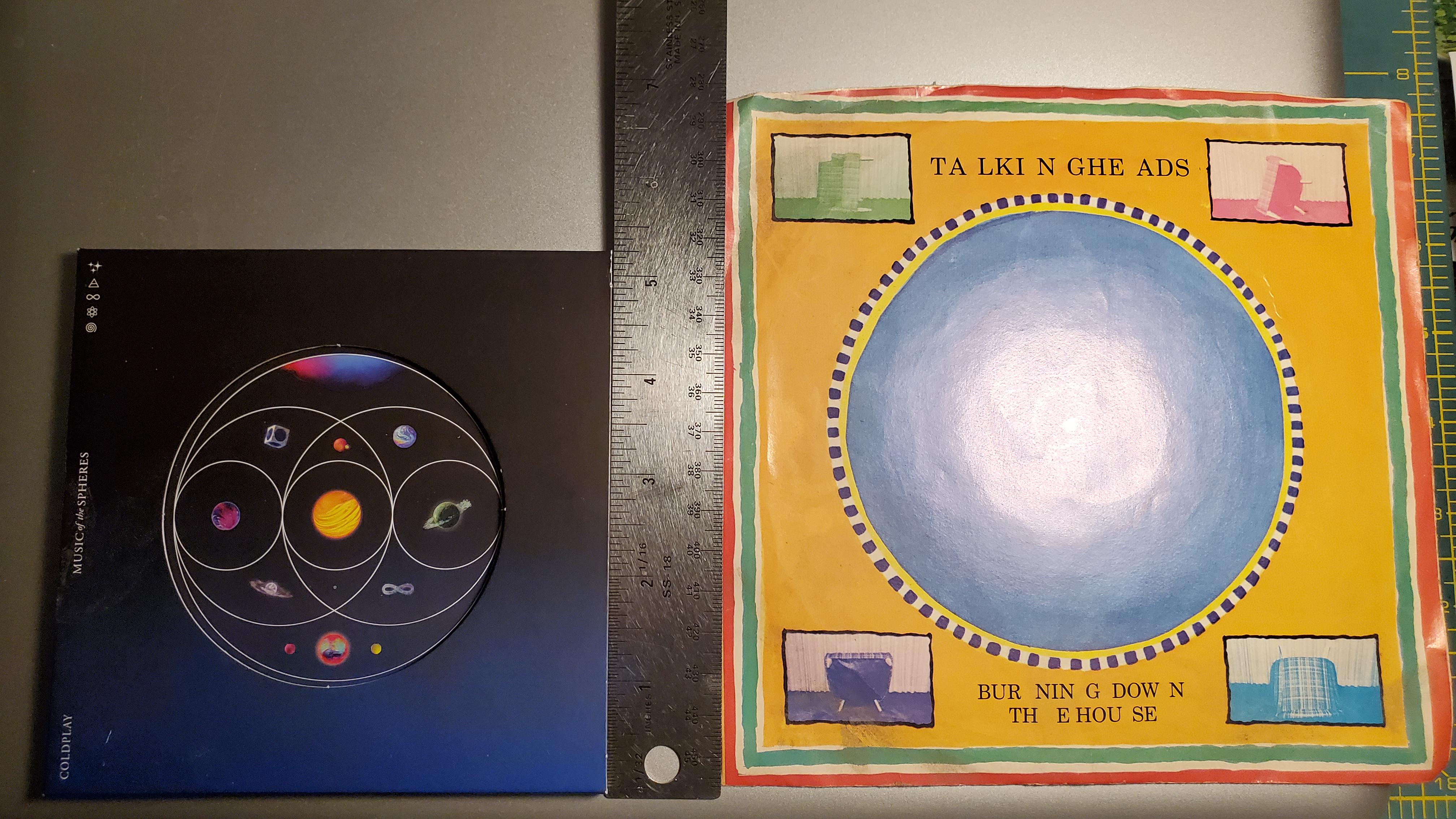 I'd never seen these before. CDs in packaging the same size as 7