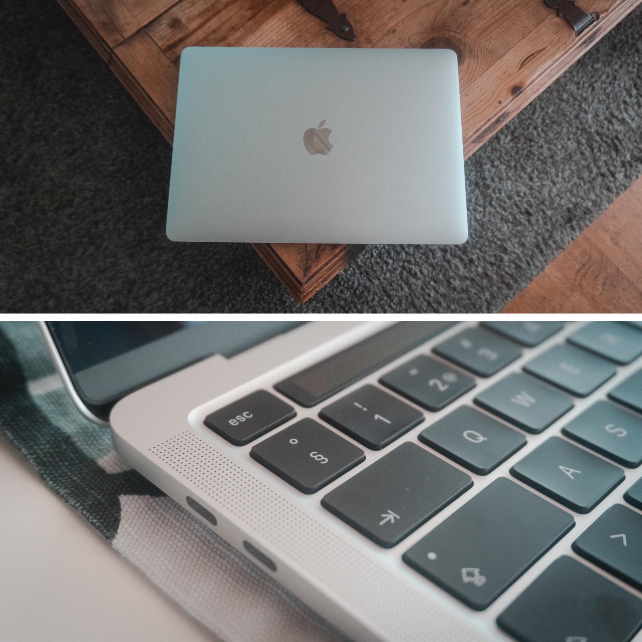 シルバーって感じだよね！新しい13インチMacBook Pro 2020。今のところ