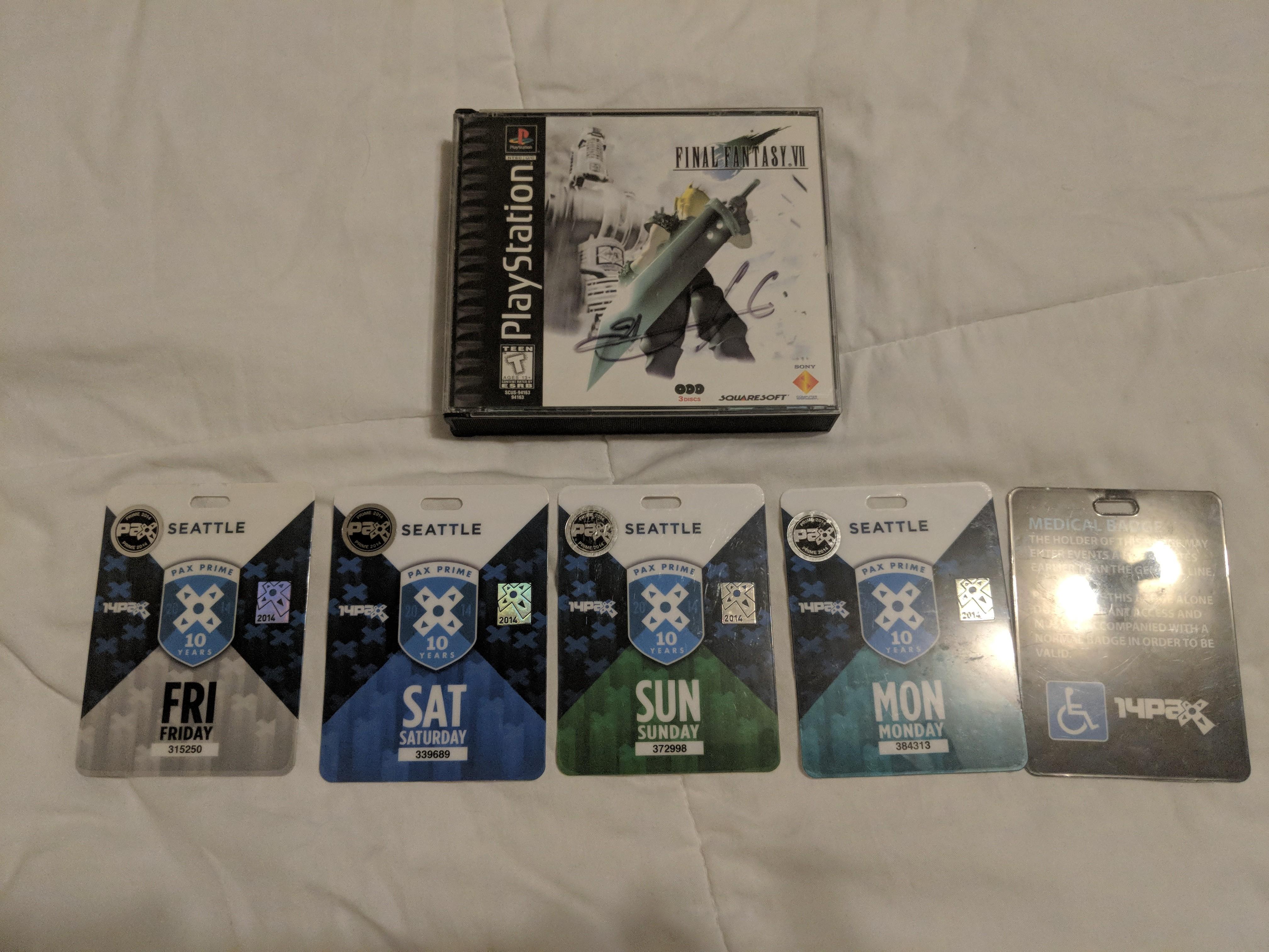 FFVII、坂口博信さんのサイン入り : r/FinalFantasy