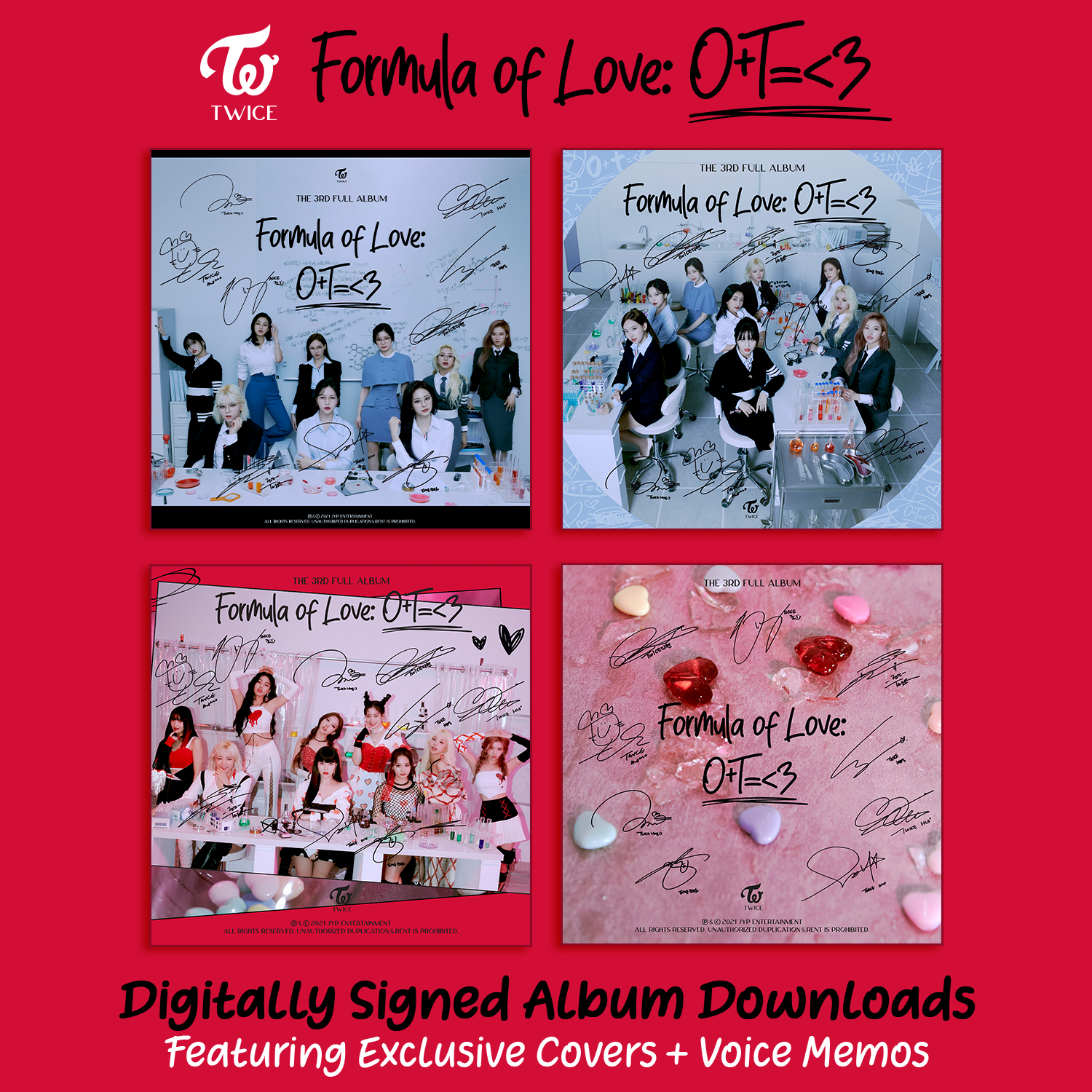 TWICEサインアルバム(Formula of Love)+個人メッセージ 211117