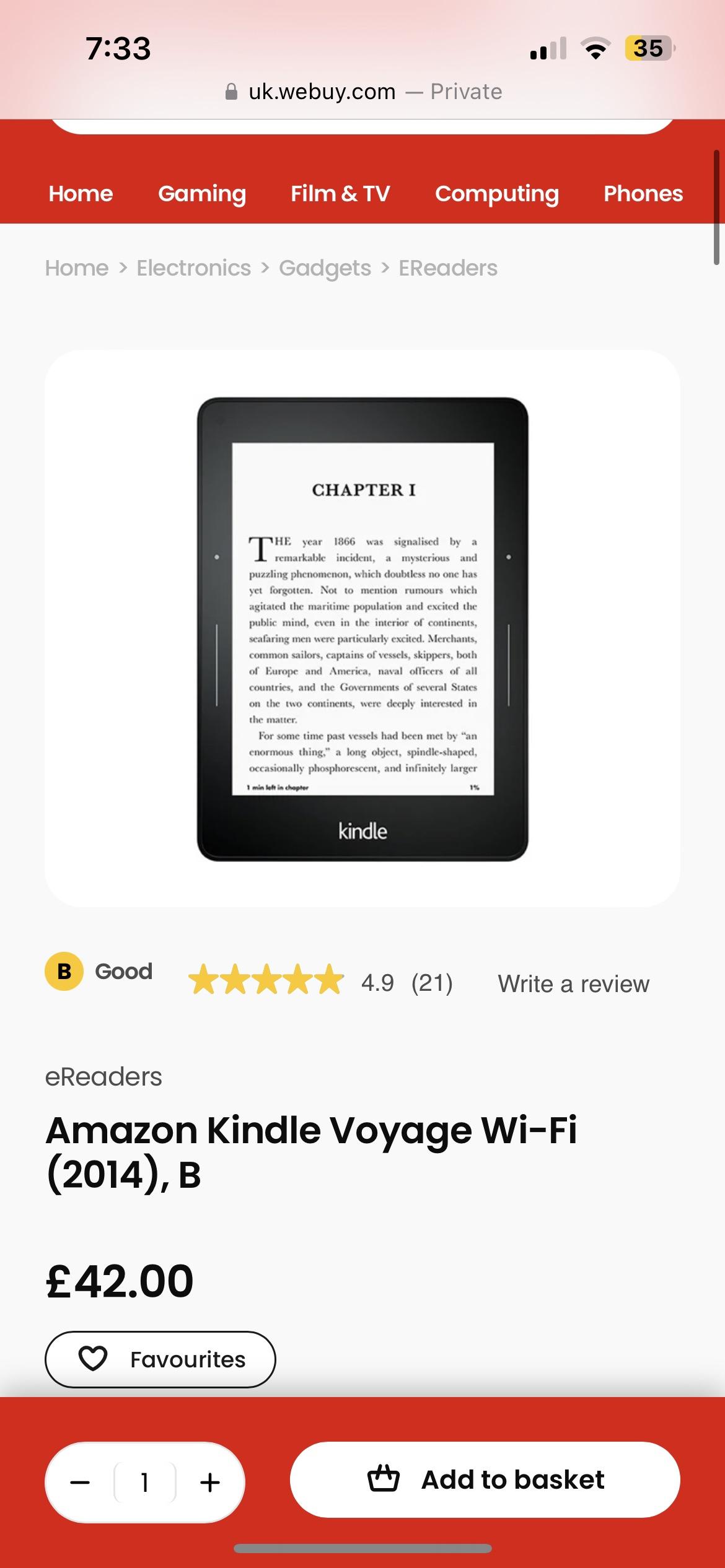 kindle voyage, Wi-Fi, キャンペーン情報なし kindle voyage, Wi-Fi