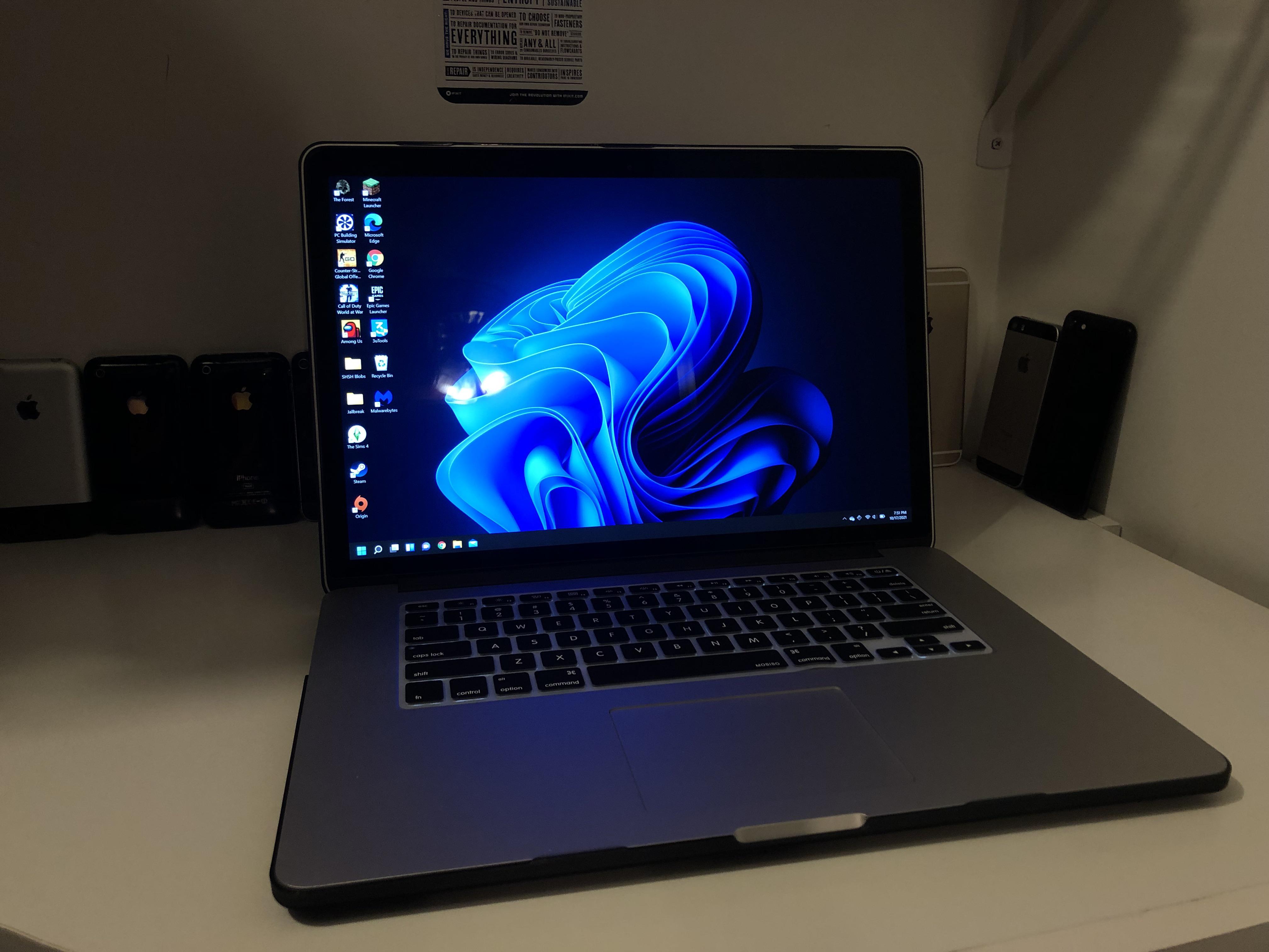 The first 2015 15-inch MacBook Pro on Windows 11 : r/macbookpro