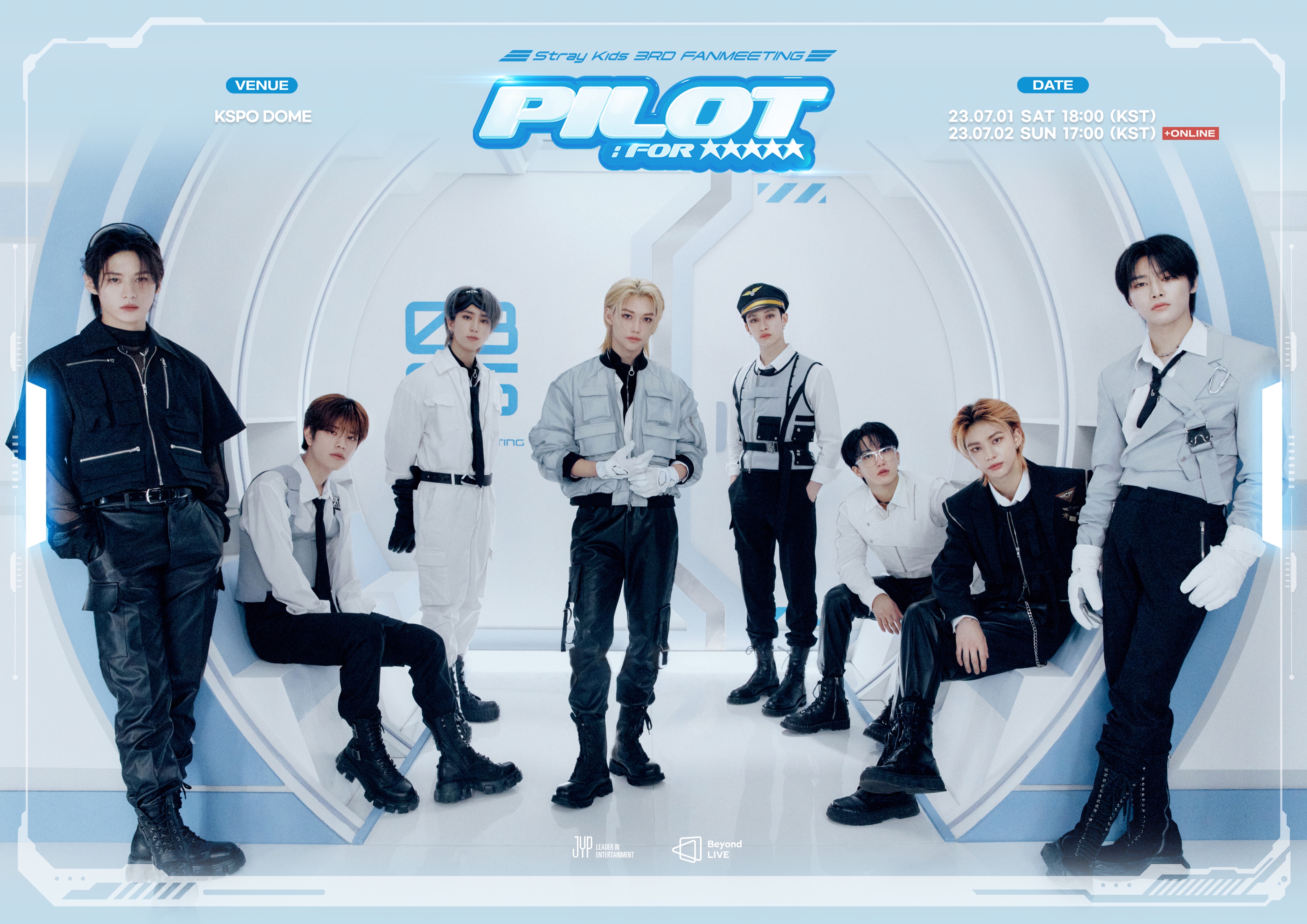 230523 Stray Kids - 3rd Fanmeeting 'PILOT : FOR ' (Promo Poster