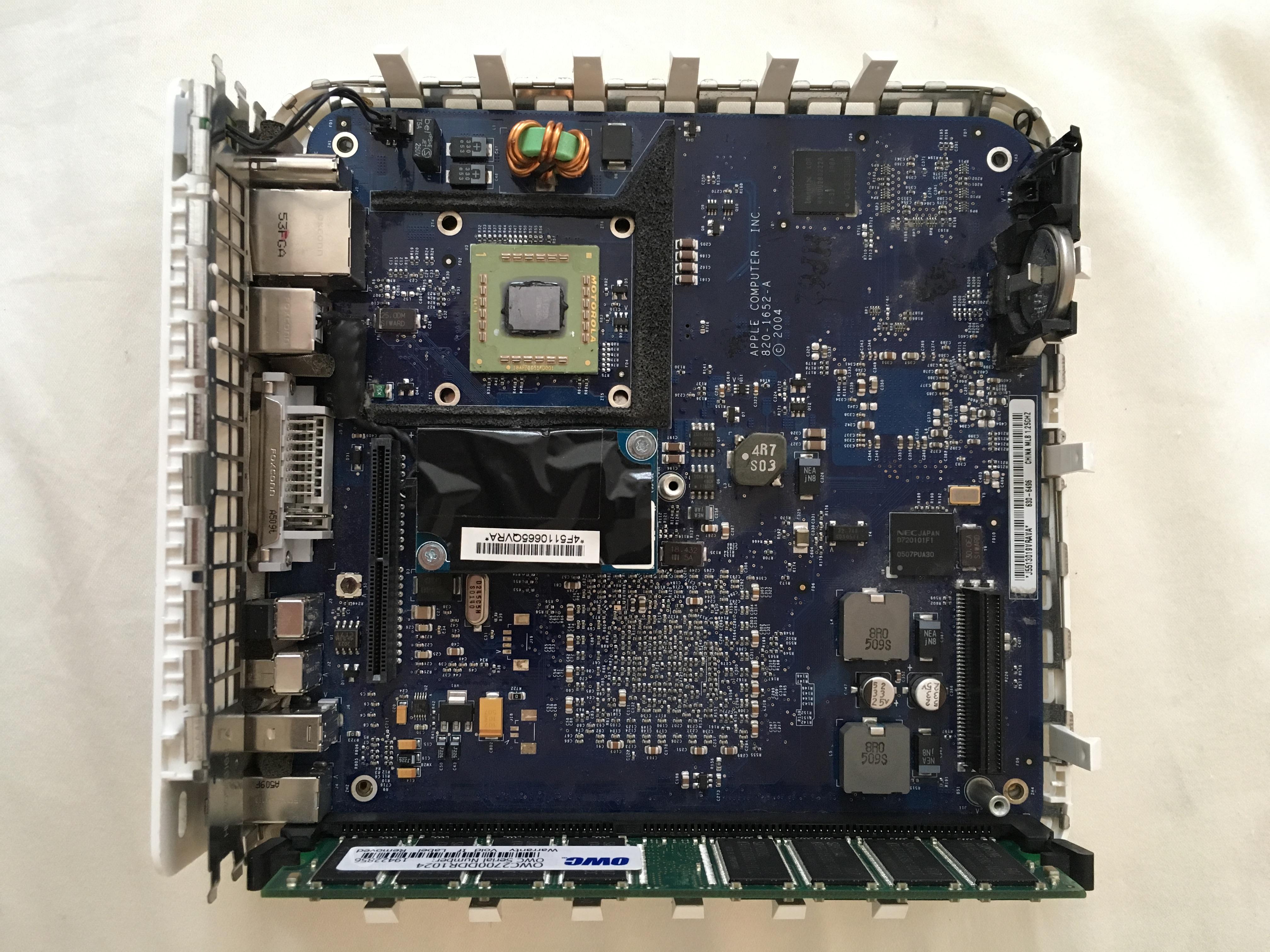 Inside my original Mac mini G4 : r/VintageApple