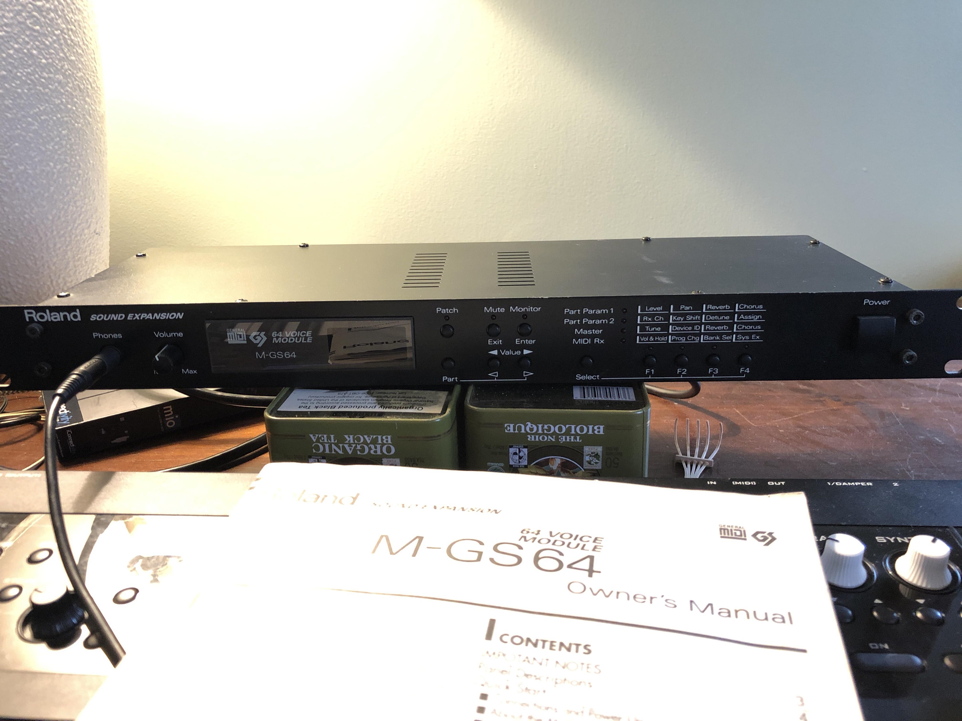 誰かがこのRoland M-GS64を捨てようとしてたんだけど、俺が救ったんだ