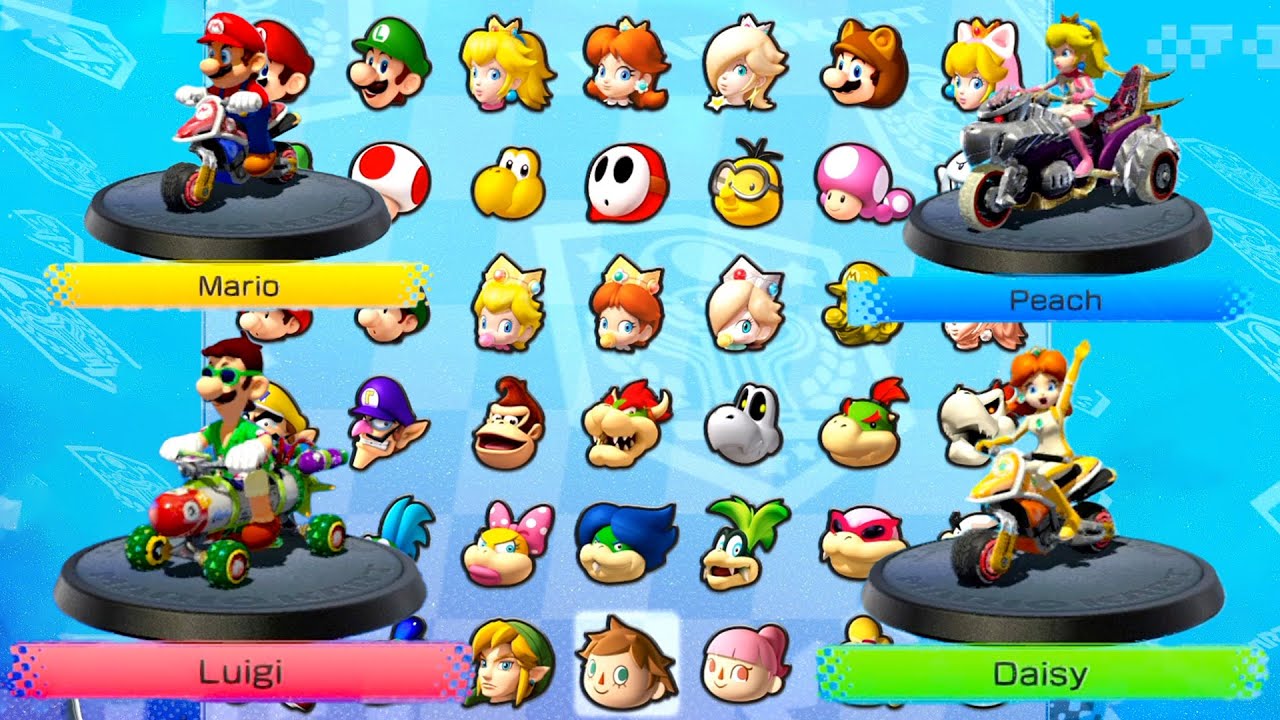 マリオカート8 デラックス ] 4人プレイ チームマリオレーシング