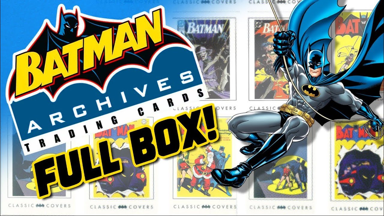Batman Archives Trading Cards Unopened Box 24 Packs! - YouTube