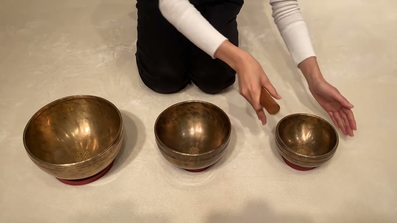 新・鍛造スペシャル・シンギングボウル3点セット（小・小中・中
