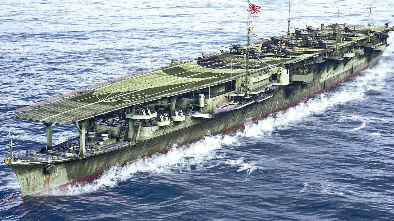 With commentary] Aircraft carrier Zuiho recreated in 3DCG - YouTube