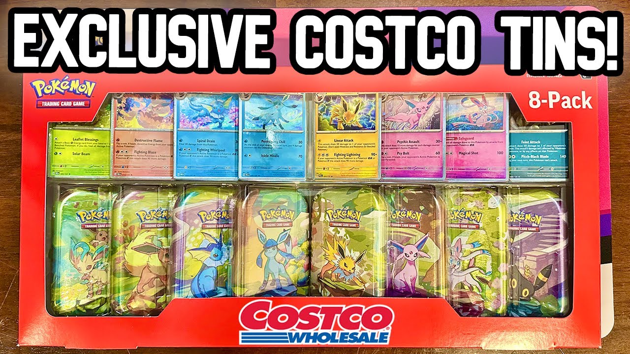 Opening the EXCLUSIVE Costco Prismatic Evolutions Tin Collection