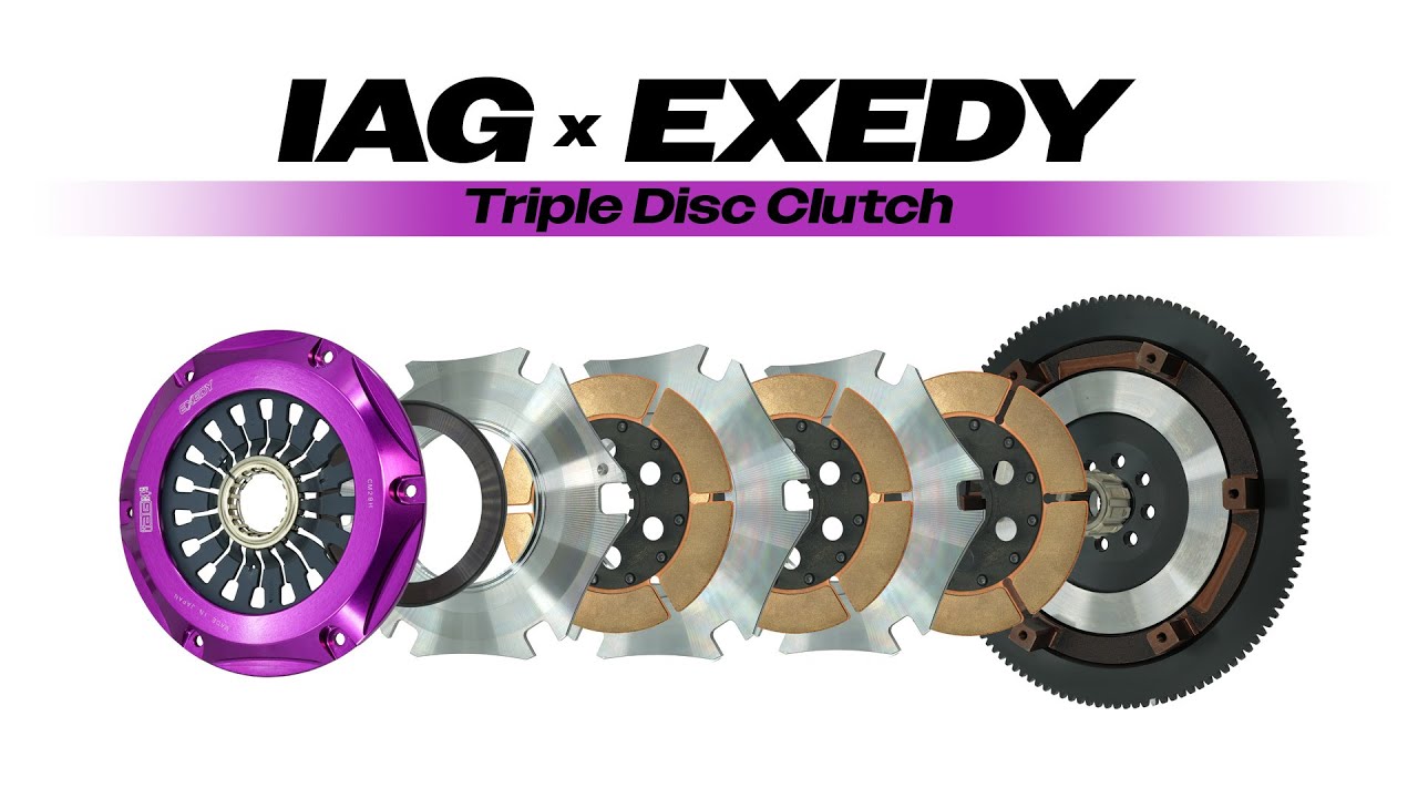 IAG Spec Exedy Triple Disc Clutch Kit - OEM STI 6-Speed - 24 Spline