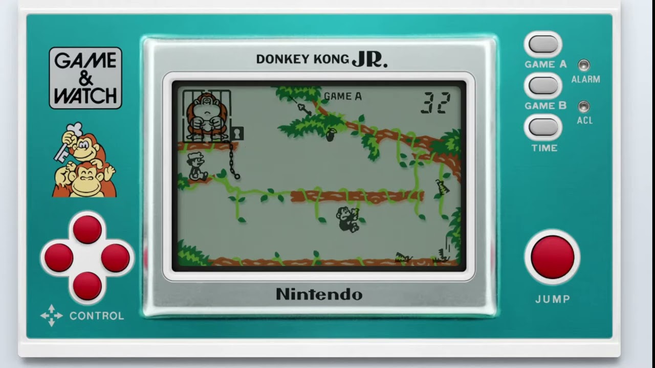 Game & Watch: Donkey Kong Jr. [Handheld Longplay] (1982) Nintendo