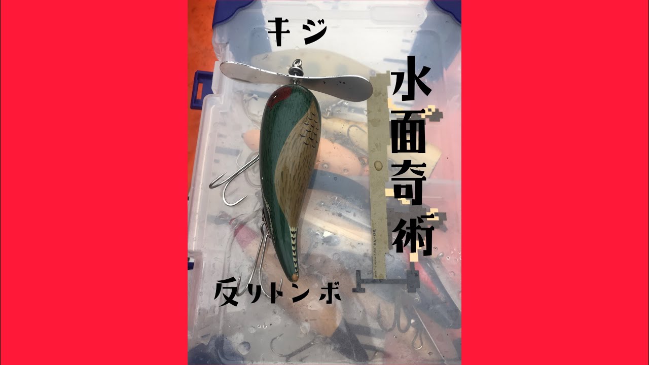 水面奇術 #8 ローカル 反りトンボ 反りトンボナロー キジ 20周年ルアー