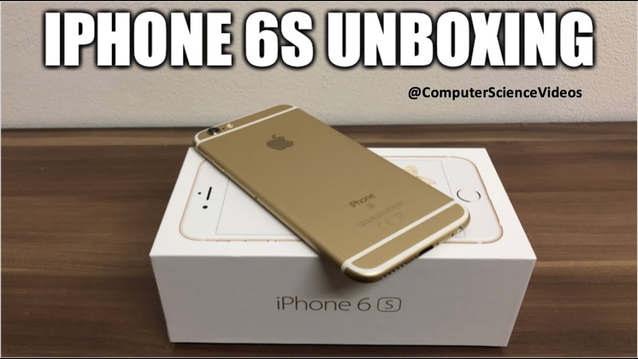 UNBOXING: APPLE IPHONE 6S 128GB | GOLD - NEW - YouTube