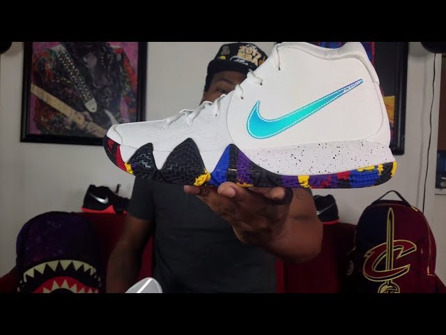 NIKE KYRIE 4 NCAA “March Madness” EDITION REVIEW + ON FEET - YouTube