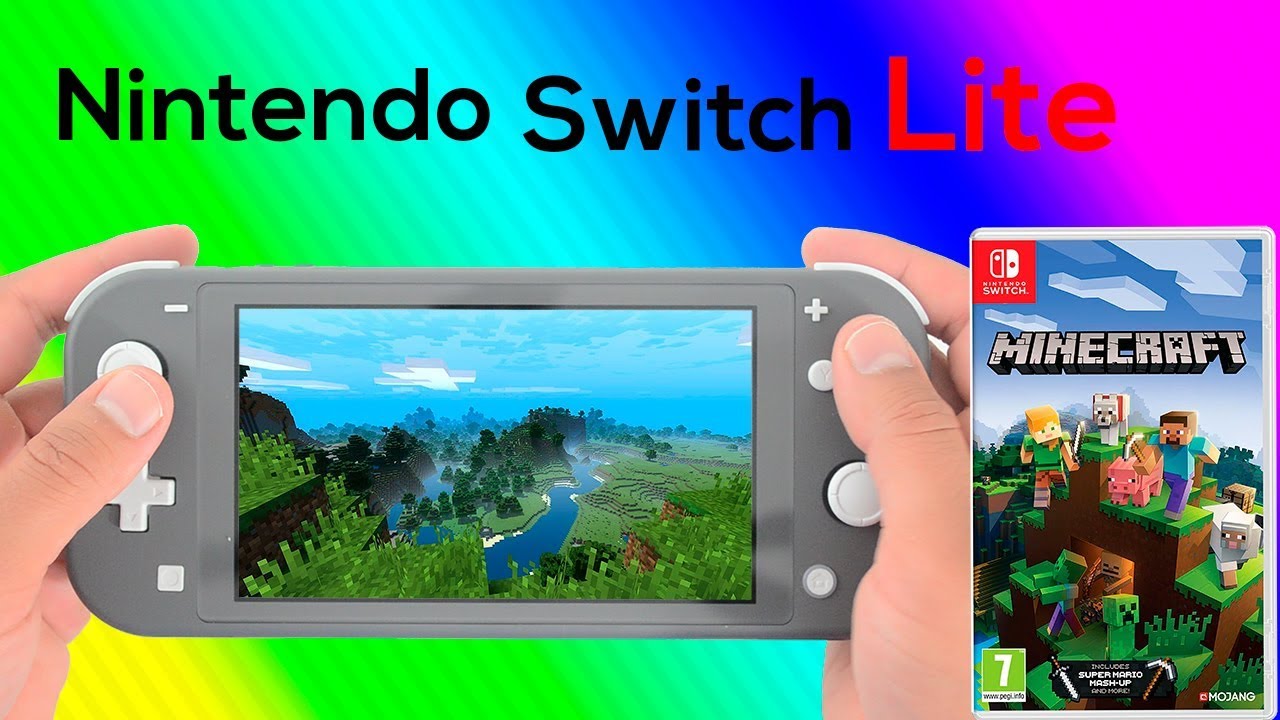 Minecraft Nintendo Switch Lite Gameplay - YouTube