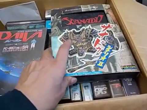 PC8801mk2SR専用 ゲームソフト 5インチフロッピーって・・・。 - YouTube