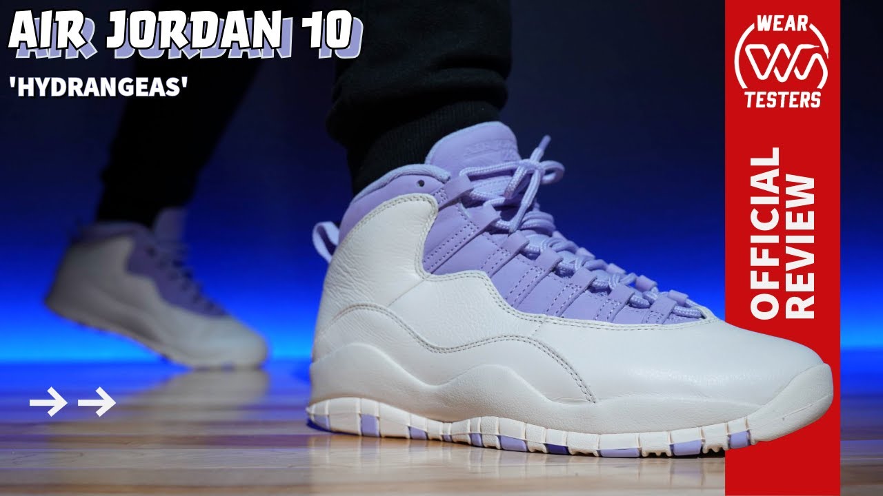 Air Jordan 10 Chalk and Hydrangeas - YouTube
