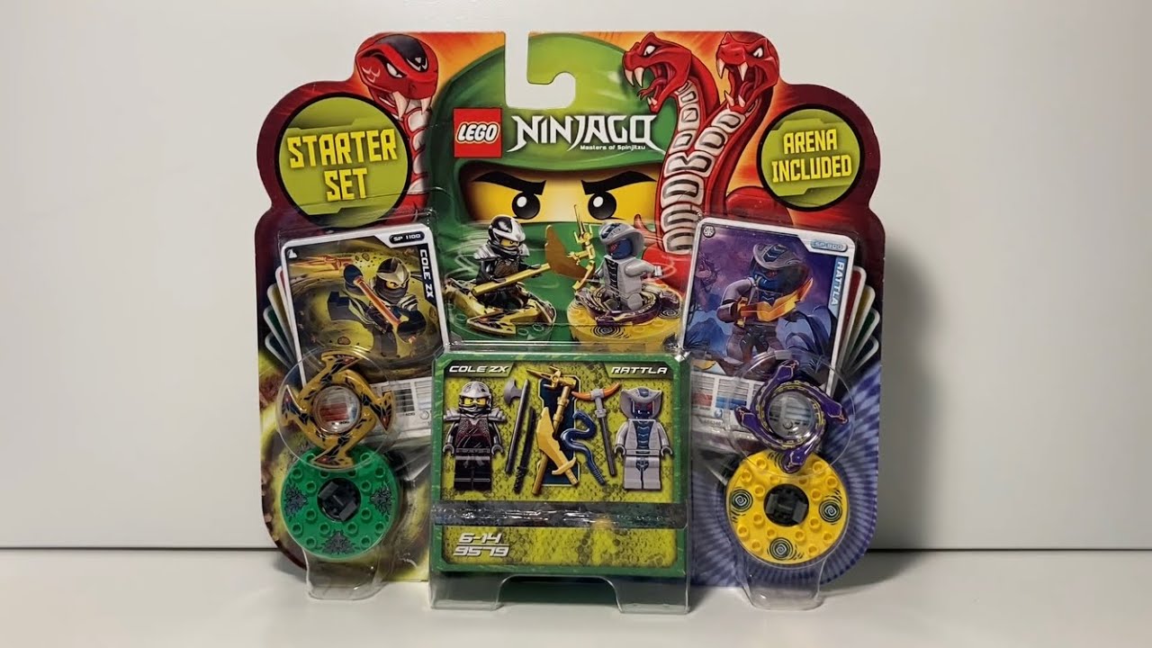 Lego Ninjago 9579 - Spinner Start set review! Cole ZX, Rattla